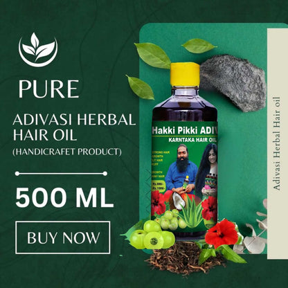 ADIVASI HAKKI PIKKI HAIR OIL 3 Months Course Recommended