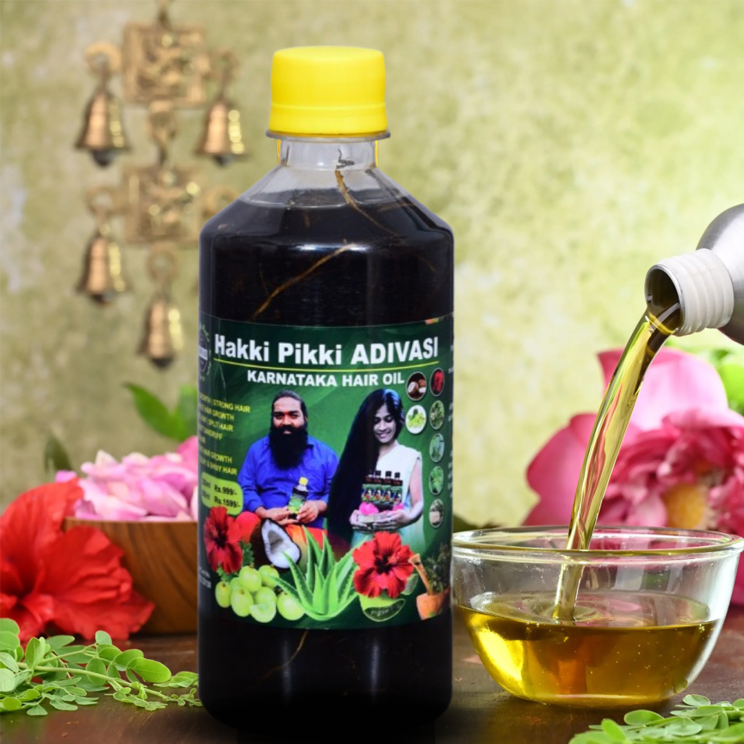 ADIVASI HAKKI PIKKI HAIR OIL 3 Months Course Recommended