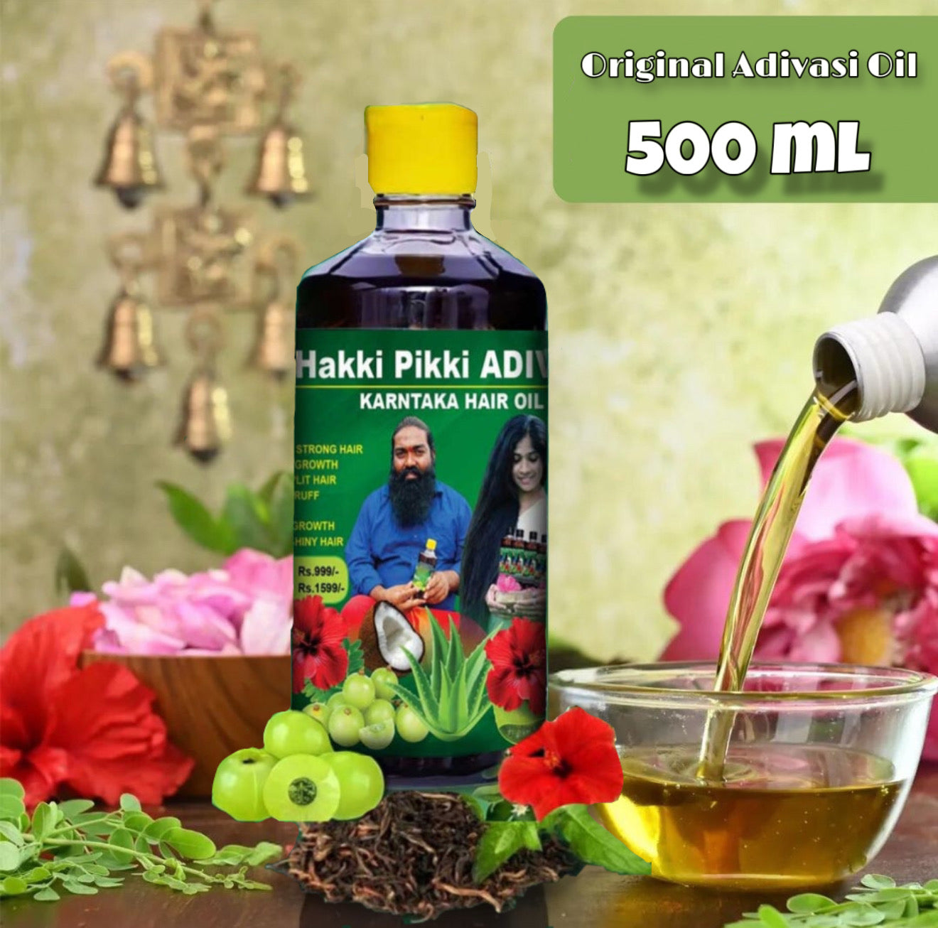 ADIVASI HAKKI PIKKI HAIR OIL 3 Months Course Recommended